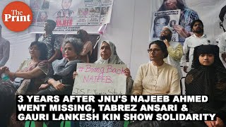 3 years after JNU's Najeeb Ahmed went missing, Tabrez Ansari & Gauri Lankesh kin show solidarity