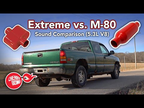 Cherry Bomb® Extreme vs. Cherry Bomb® M-80 - Sound Comparison - 5.3L Chevy