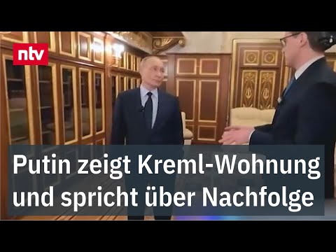 Putin zeigt Kreml-Wohnung und spricht über Nachfolge - Seltene Bilder und eine Überraschung