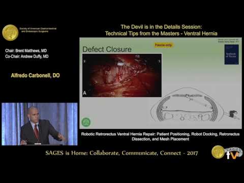 Robotic retrorectus ventral hernia repair