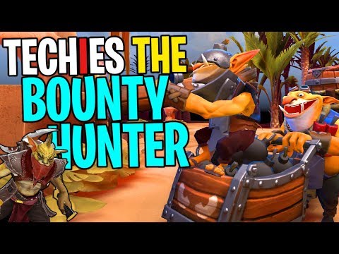 Techies the Bounty Hunter - DotA 2 Funny Moments