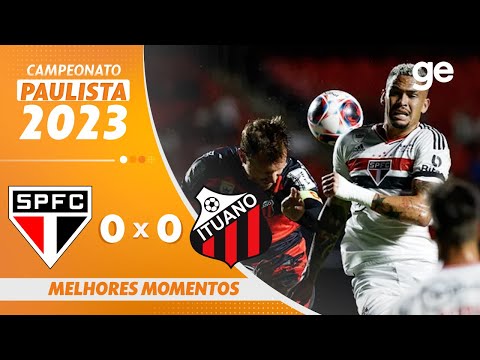 Gols e lances de São Paulo x Ituano