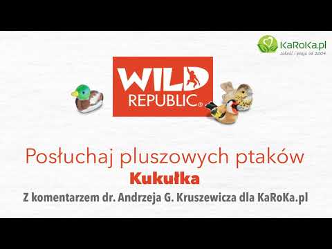 Posłuchaj pluszowych ptaków Wild Republic - Kukułka