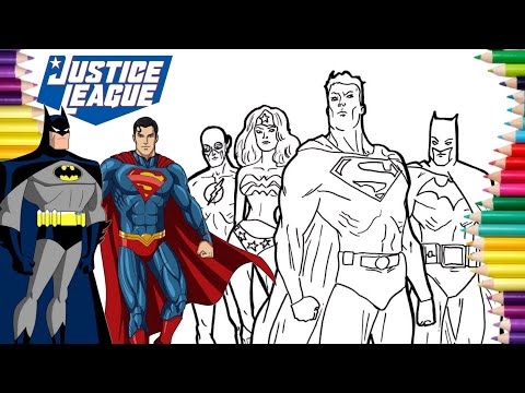 Amazing Justice League Coloring Pages 🤯 / Elektronomia - Sky High [NCS Release]