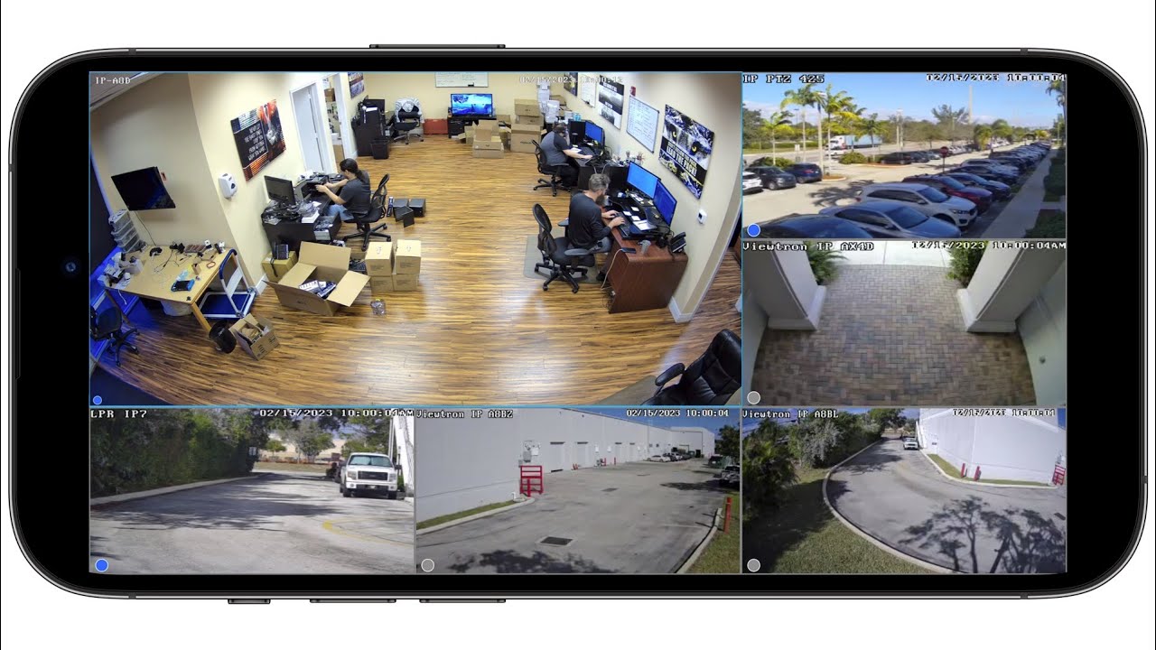 Security camera app remote viewing demo