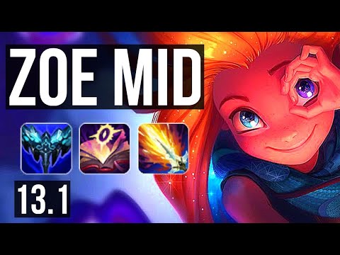 ZOE vs IRELIA (MID) | Rank 4 Zoe, 13/2/6, Legendary | EUW Grandmaster | 13.1