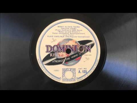 Elsie Carlisle - "What Is This Thing Called Love?" (1929)