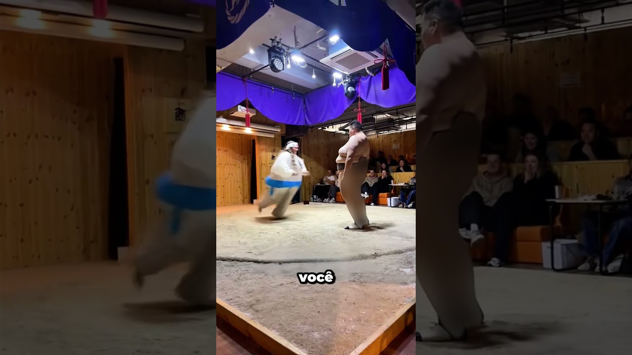 O desafio do ringue de sumô no Japão (é completamente louco!)