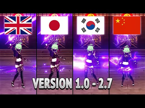 All Voice-Over Language Characters Genshin Impact 1.0 - 2.7