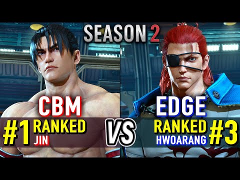 T8 🔥 CBM (#1 Ranked Jin) vs EDGE (#3 Ranked Hwoarang) 🔥 Tekken 8 High Level Gameplay