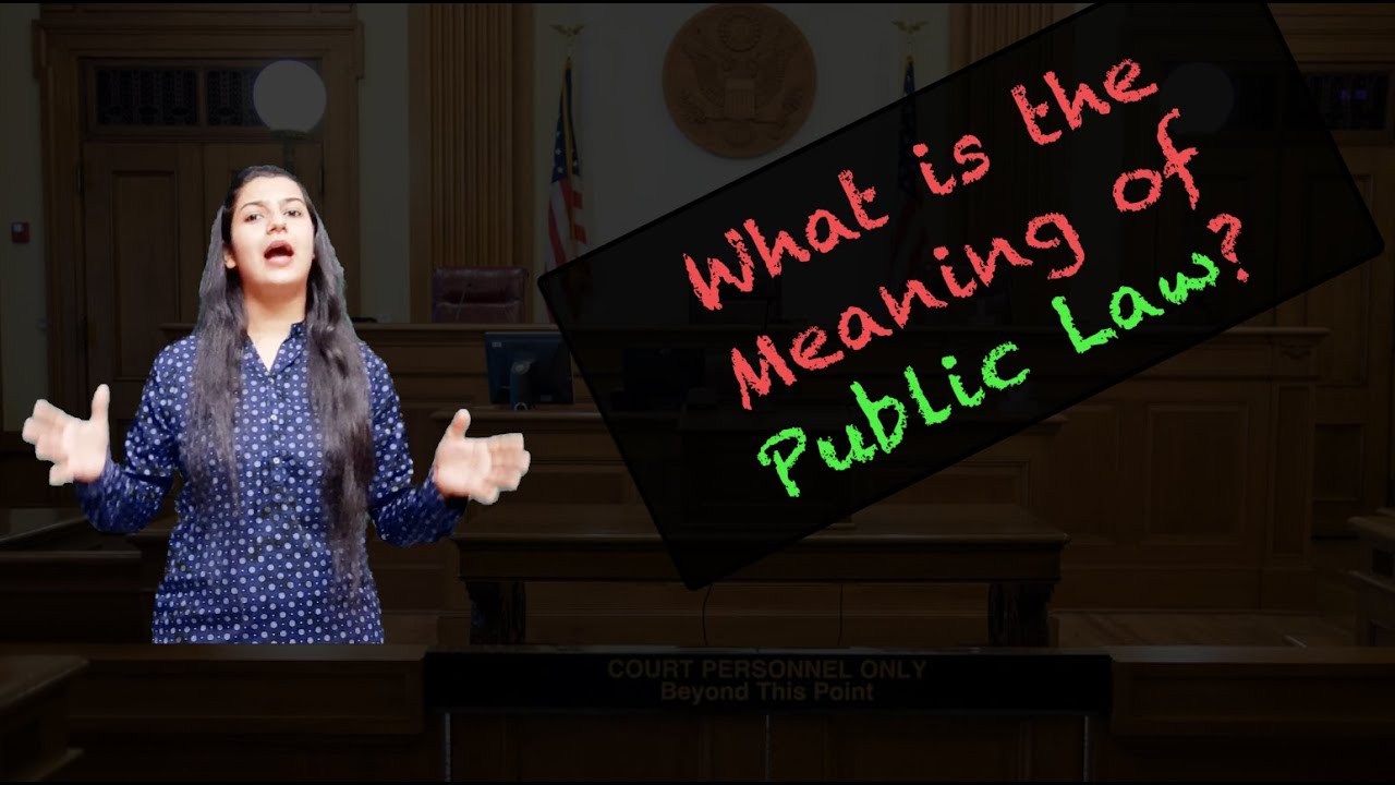 What is Meaning of Public Law