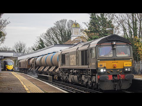 (HD) GBRf (Evening Star) class 66779 & 66722 lead an RHTT through Broadstairs working 3W74! 24/11/21