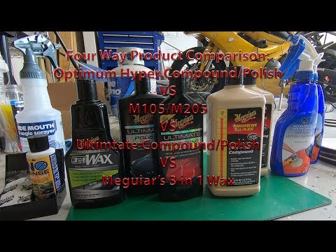 4-Way Compound Comparison Optimum-Meguiars