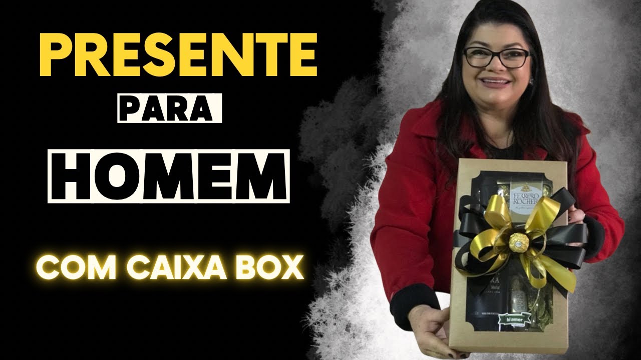 Sugestão de presente para homem com caixa Box