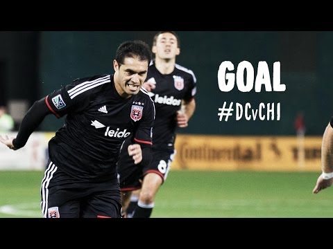 GOAL: Fabian Espindola rifles in a free kick | D.C. United vs Chicago Fire