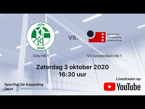 Cito HS 1 vs. VV Amsterdam HS 1, Volleybal Heren Tweede Divisie