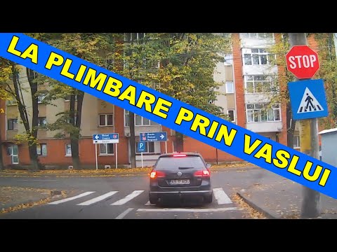 Tur al orasului VASLUI video oct. 2019 filmare camera auto de bord 1080p
