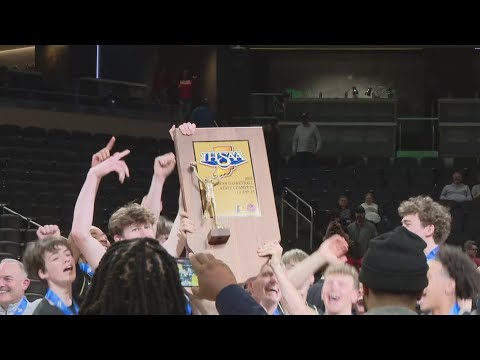 IHSAA basketball state finals held at Gainbridge Fieldhouse in downtown Indianapolis
