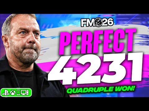 This PERFECT 4231 FM26 Tactic Won The Quadruple! | Best FM26 Tactics