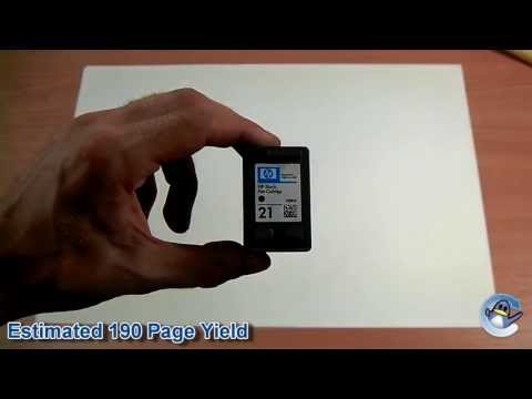 Hewlett Packard (HP) HP 21 ink juodas 5ml PSC 1410 Deskjet 3940 video