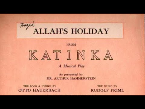 Allah’s Holiday | Louis Katzman & His Salon Orchestra | 1927