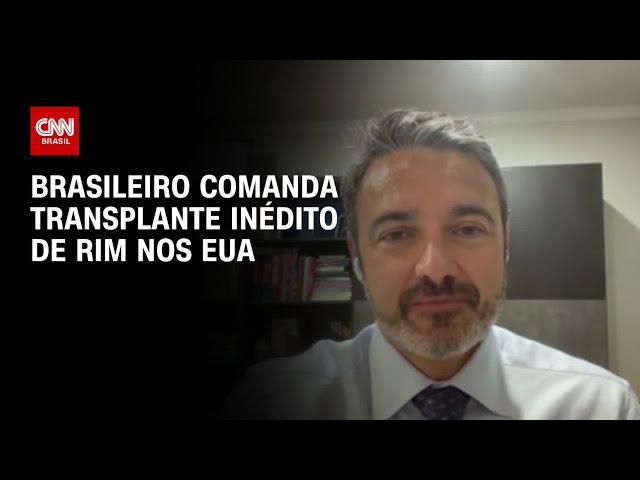Brasileiro comanda transplante inédito de rim nos EUA | CNN PRIME TIME