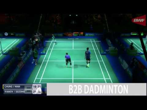 Badminton 2017 German Open R16  Vladimir IVANOV Ivan SOZONOV vs OR Chin Chung TANG Chun Man