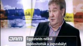 Gaskó István a sztrájktörvényről; ATV - Jam 2011.01.11.