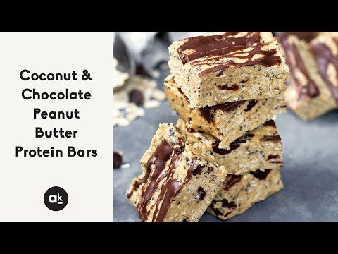 Coconut & Chocolate Peanut Butter Protein Bars