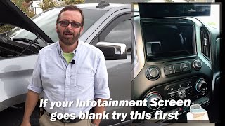 If your Chevy Infotainment Screen goes blank, try this first w/Paul Henderson