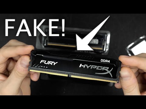 Fake Kingston HyperX Fury Memory from eBay