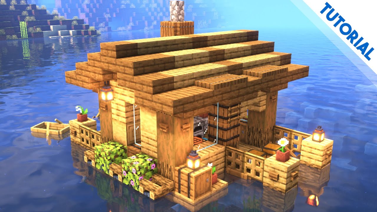 Simple Floating House (Minecraft Tutorial) - YouTube