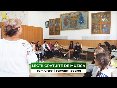 Lectii GRATUITE de muzica pentru copiii comunei TOPOLOG (Jud. Tulcea)