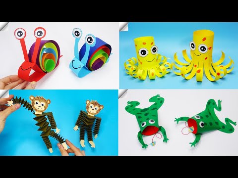 6 DIY paper crafts Moving paper TOYS Easy paper crafts