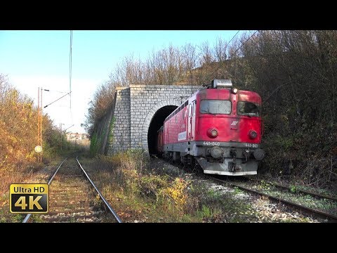 Rail traffic in Serbia - Belgrade Railway Junction [4K] Video