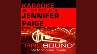 These Days (Karaoke With Background Vocals) (In the style of Jennifer Paige)