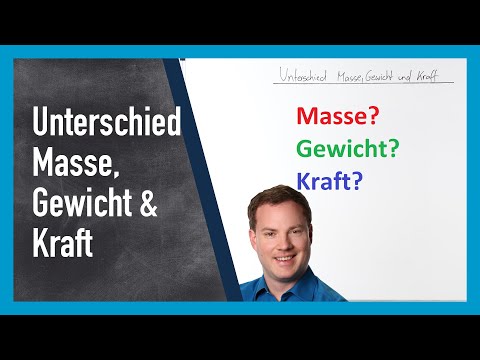 Unterschied Masse, Gewicht und Kraft?