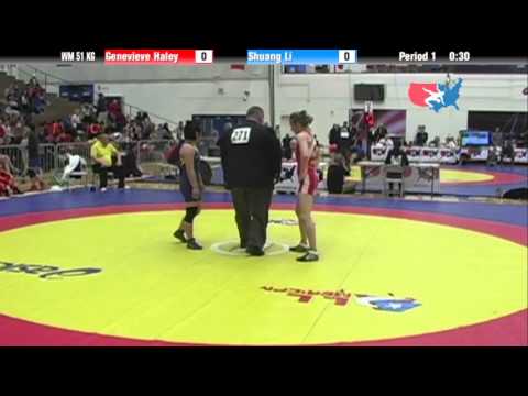 WFS 51 KG 3rd - Genevieve Haley (CAN) vs Shuang Li (CHN)