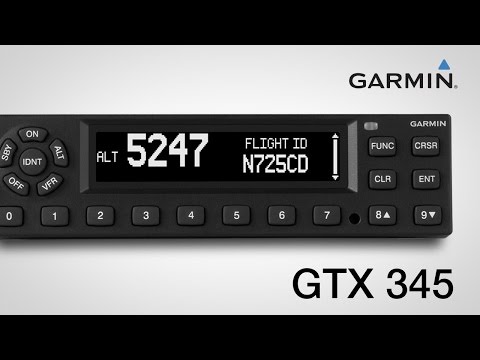 Using the Garmin GTX 345 Series All-in-one ADS-B Transponders