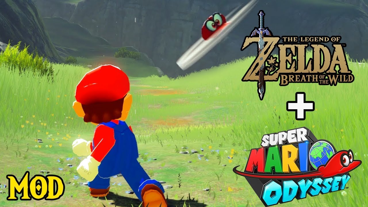 Zelda: Breath of the Wild - Mario and Cappy! - YouTube