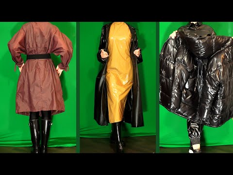 Vintage Nylon trenchcoat | Vinyl raincoat | Shiny...