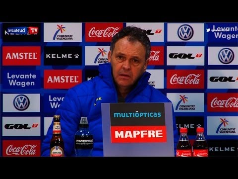 Rueda de prensa de Joaquín Caparrós previa al partido frente al Málaga CF