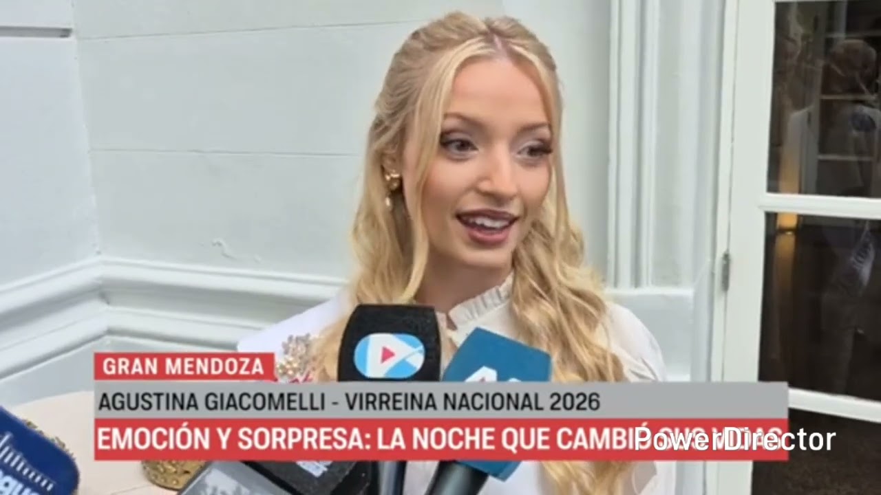 Palabras de La Flamante Reina y Virreina Nacional de la Vendimia 2026 en el desayuno Real