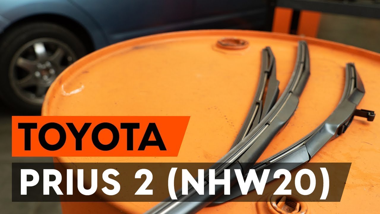 Πώς να αλλάξετε μάκτρο καθαριστήρα εμπρός σε Toyota Prius 2 - Οδηγίες αντικατάστασης