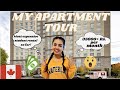 My NEW Apartment Tour and Rent in Canada | Student Life in Canada | Rental Student Apartment