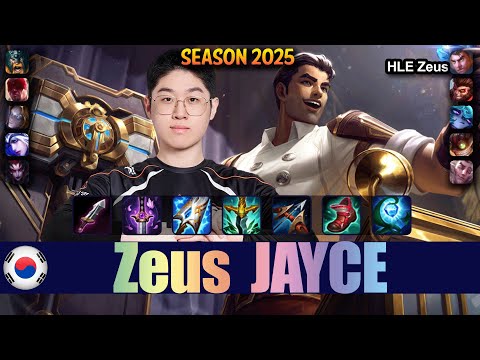 HLE Zeus JAYCE vs OLAF Top - Patch 25.19 KR Ranked | lolrec