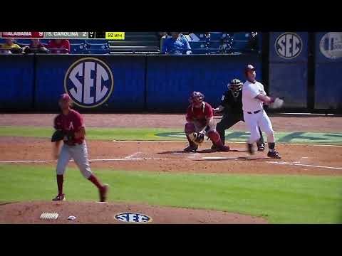 South Carolina's Wes Clarke hits very long home run, his 22nd of season, vs. Alabama in SEC tourney