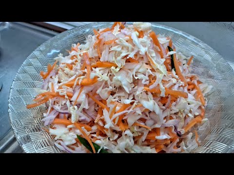 Tangy carrot, cabbage & onion salad video thumbnail
