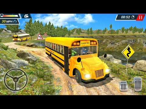 off road high school bus simulator Android gameplay