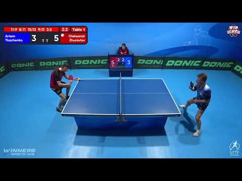 22:30 Artem Tkachenko 2-3 Oleksandr Zhuravlov West 5 WIN CUP 02.11.2022 | TABLE TENNIS WINCUP